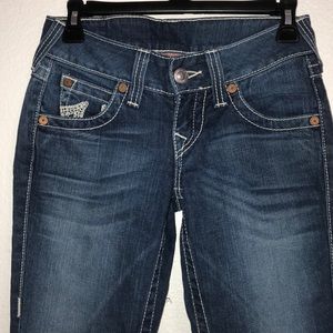 True Religion, blue flare jeans
